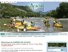 Tablet Screenshot of campinglesacacias.com